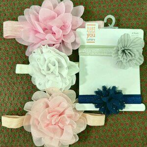 Girls Flower Headwraps Semi New Lot of (5) Multi-Color Just One You by Carter's